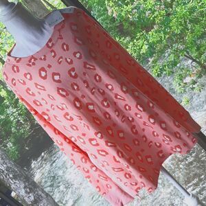 Wonderly XL Pink Cheetah Print Long Sleeve Shirt NWT